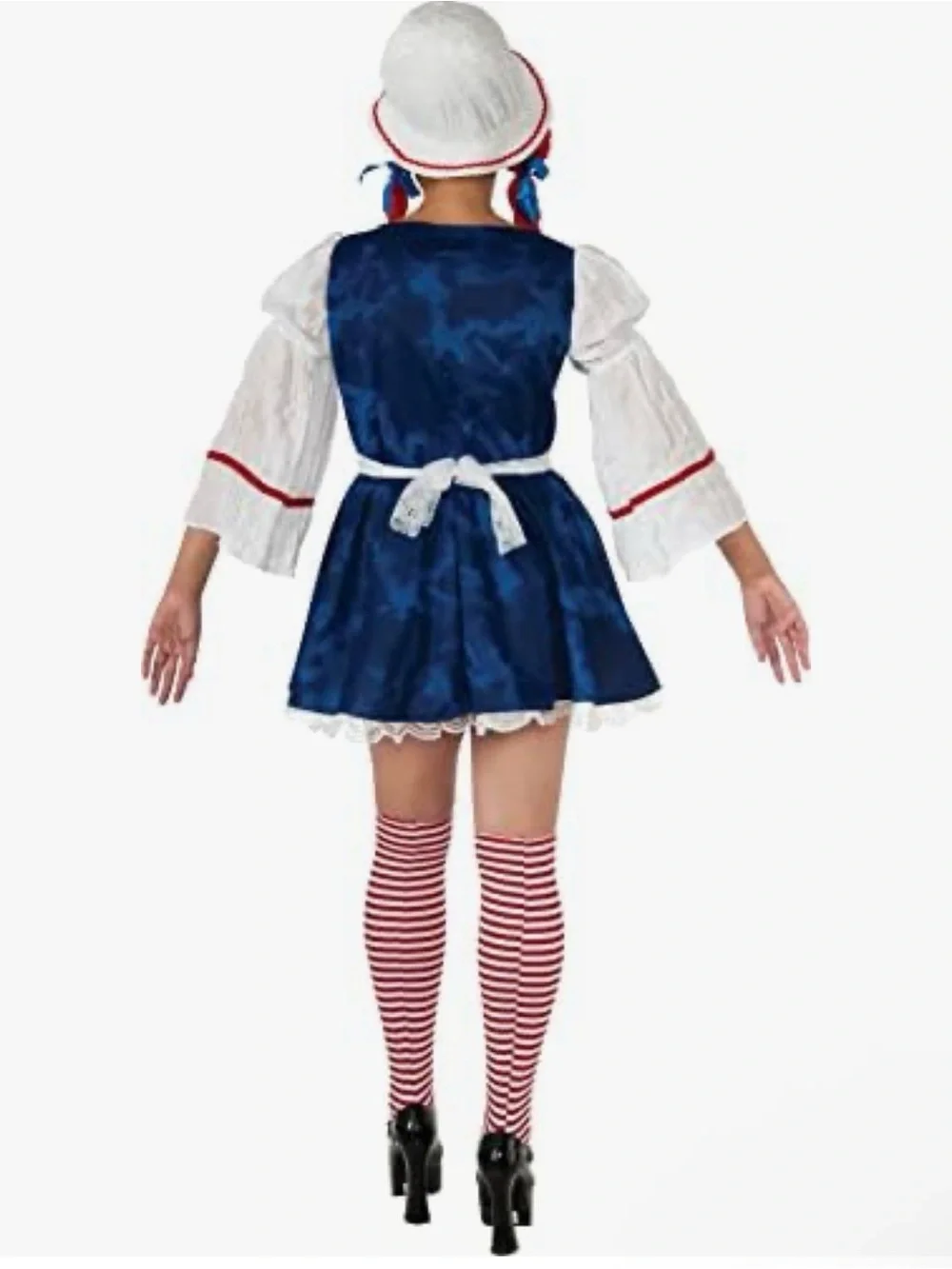 Secret Wishes Rag Doll Costume - Blue & White Kids Dress